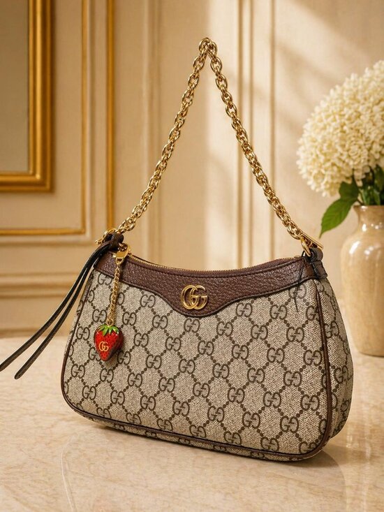 Gucci Handbags - Authentic Gucci Ophidia GG Supreme Chain Shoulder Bag | Designer Pochette